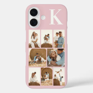 Coque Pour iPhone 16 Moderne 8 Rose Pâle Photo