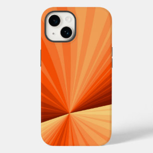 Coque Case-Mate iPhone Moderne Abstrait Orange Rouge Vanille Graphique Fr