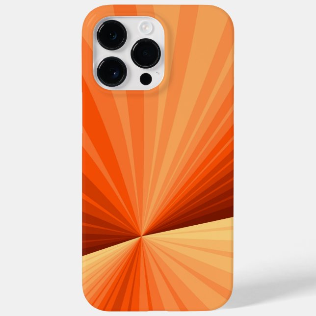 Coques Case-Mate iPhone Moderne Abstrait Orange Rouge Vanille Graphique Fr (Verso)