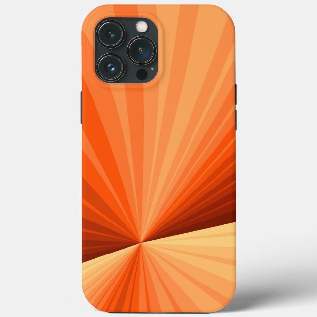 Coques Case-Mate iPhone Moderne Abstrait Orange Rouge Vanille Graphique Fr (Verso)