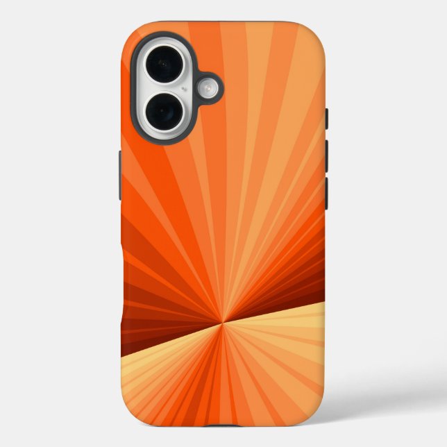 Coques Case-Mate iPhone Moderne Abstrait Orange Rouge Vanille Graphique Fr (Verso)
