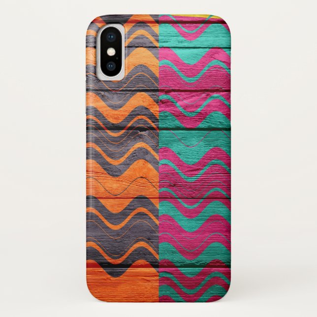 Coques Case-Mate iPhone Moderne Abstrait Pastel Wood (Dos)