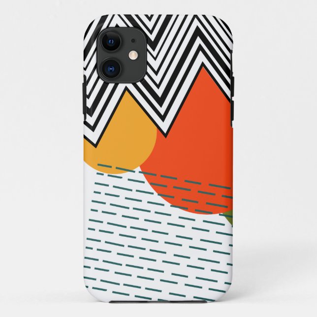 Coques Case-Mate iPhone Moderne Abstraite du milieu du siècle (Dos)