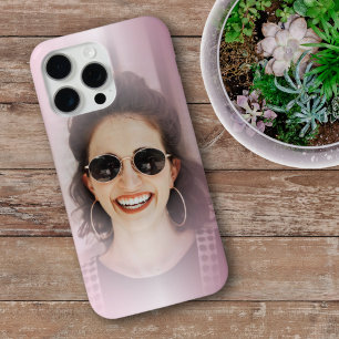 Coque Case-Mate iPhone Moderne Blush rose Gradient une photo