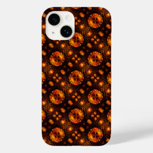 Coque Case-Mate iPhone Moderne Bohème Élégant Motif d'Art Abstrait Doré #