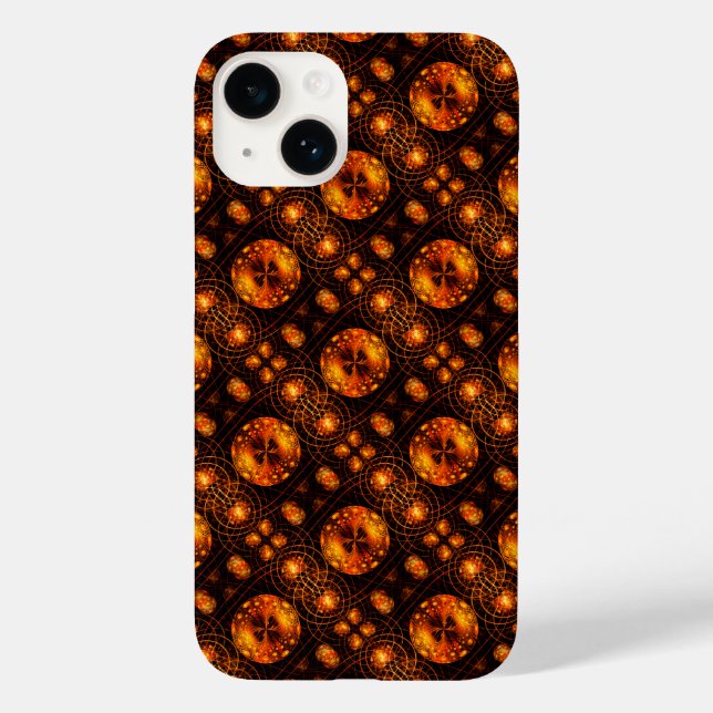 Coques Case-Mate iPhone Moderne Bohème Élégant Motif d'Art Abstrait Doré # (Verso)