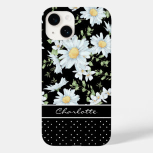 Coque Case-Mate iPhone Moderne Chic Fleurie à Points Personnalisé