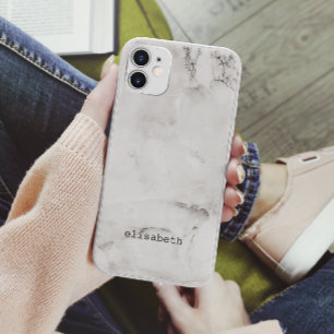 Case-Mate iPhone Case Moderne Chic marbre gris blanc classique