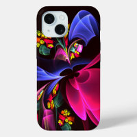 Moderne coloré Floral Abstrait Art Motif #06