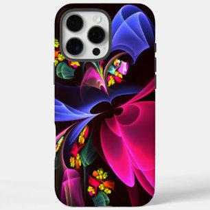 Coque iPhone 16 Pro Max Moderne coloré Floral Abstrait Art Motif #06