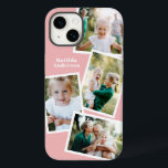 Coque Case-Mate iPhone Moderne design multi photo famille électronique<br><div class="desc">Conception moderne et design multi-photo famille de téléphone électronique. Idéal anniversaire,  Noël,  jour de la mère ou conception de Fêtes des pères. Les couleurs peuvent être changées.</div>