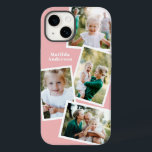 Coque Case-Mate iPhone Moderne design multi photo famille électronique<br><div class="desc">Conception moderne et design multi-photo famille de téléphone électronique. Idéal anniversaire,  Noël,  jour de la mère ou conception de Fêtes des pères. Les couleurs peuvent être changées.</div>