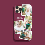 Coque Case-Mate iPhone Moderne design multi photo famille électronique<br><div class="desc">Conception moderne et design multi-photo famille de téléphone électronique. Idéal anniversaire,  Noël,  jour de la mère ou conception de Fêtes des pères. Les couleurs peuvent être changées.</div>