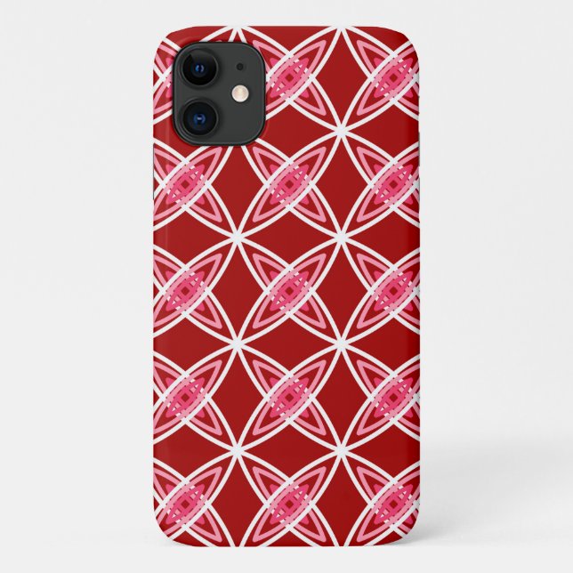 Coques Case-Mate iPhone Moderne du milieu du siècle imprimé atomique - Rou (Dos)