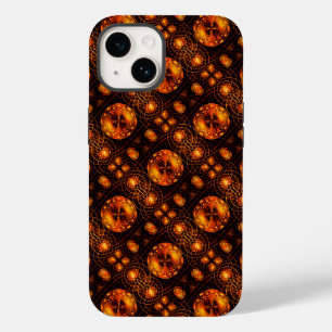 Coque Case-Mate iPhone Moderne Élégant Bohème Doré Motif d'Art Abstrait #