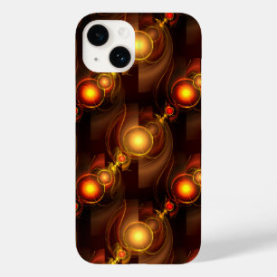 Coque Case-Mate iPhone Moderne Élégant Bohème Doré Motif d'Art Abstrait #