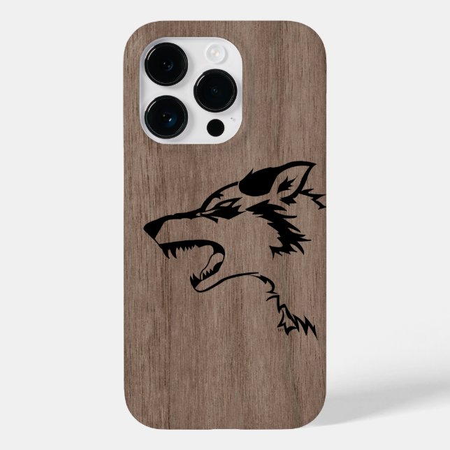Coques Case-Mate iPhone Moderne élégant bois personnalisé - bois (Verso)