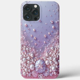 Case-Mate iPhone Case Moderne élégant jolis perles violettes Saint-Valen