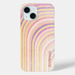Coque Case-Mate iPhone Moderne Élégant Ligne Rétro Monogramme