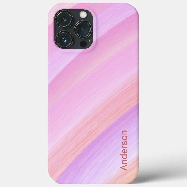 Coques Case-Mate iPhone Moderne Élégant Monogramme Ligne Rétro (Verso)