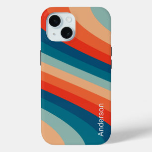 Coque Case-Mate iPhone Moderne Élégant Monogramme Ligne Rétro