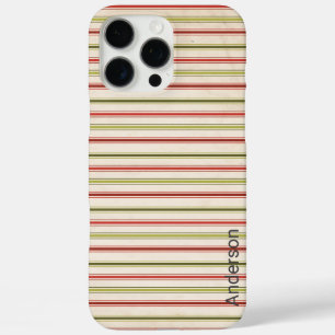 Coque iPhone 16 Pro Max Moderne Élégant Monogramme Ligne Rétro