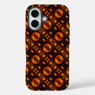 Coque Pour iPhone 16 Moderne élégante bohème dorée motif d'art abstrait