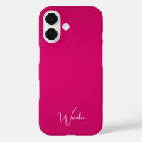 Moderne et élégant Monogramme rose vif