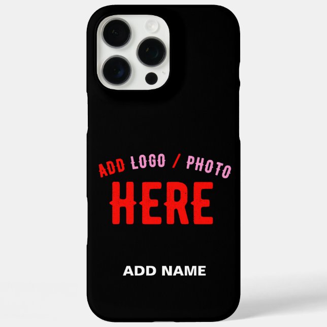 COQUES Case-Mate iPhone MODERNE ET MODERNE PERSONNALISABLE NOIR VÉRIFIÉ (Verso)