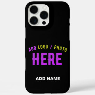 COQUE iPhone 16 PRO MAX MODERNE ET MODERNE PERSONNALISABLE NOIR VÉRIFIÉ