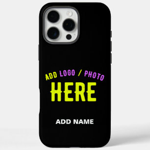 COQUE iPhone 16 PRO MAX MODERNE ET MODERNE PERSONNALISABLE NOIR VÉRIFIÉ