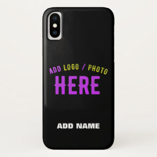 Case-Mate iPhone CASE MODERNE ET MODERNE PERSONNALISABLE NOIR VÉRIFIÉ