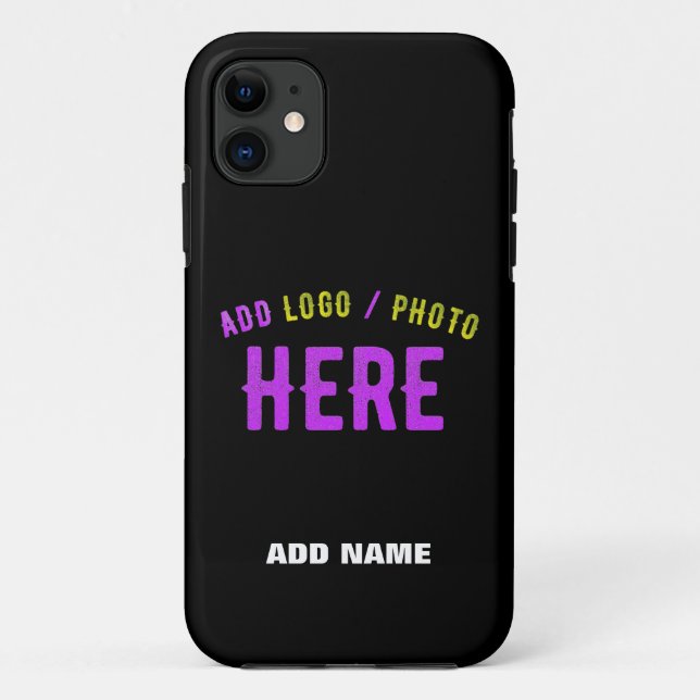 COQUES Case-Mate iPhone MODERNE ET MODERNE PERSONNALISABLE NOIR VÉRIFIÉ (Dos)