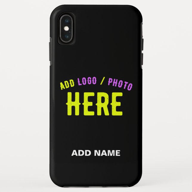 COQUES Case-Mate iPhone MODERNE ET MODERNE PERSONNALISABLE NOIR VÉRIFIÉ (Dos)
