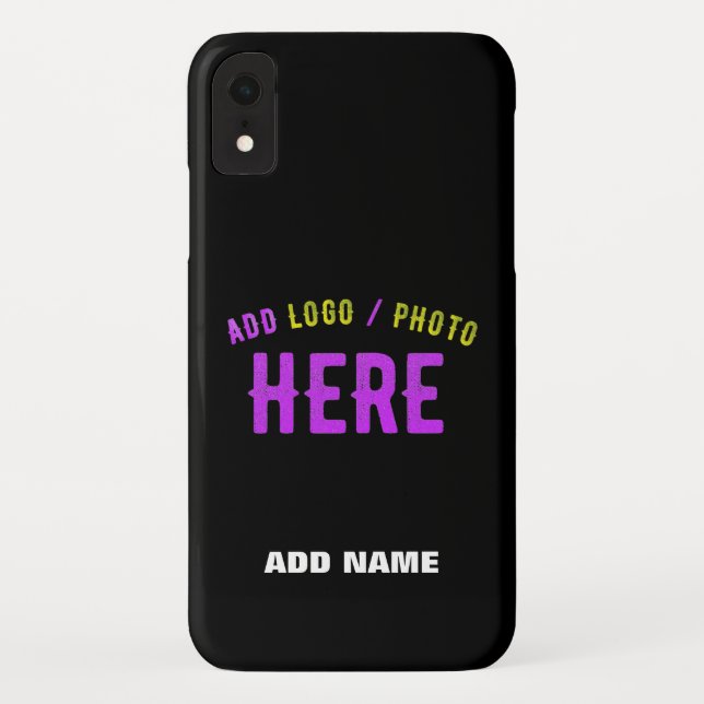 COQUES Case-Mate iPhone MODERNE ET MODERNE PERSONNALISABLE NOIR VÉRIFIÉ (Dos)