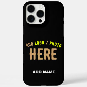 COQUE iPhone 16 PRO MAX MODERNE ET MODERNE PERSONNALISABLE NOIR VÉRIFIÉ