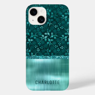 Coque Case-Mate iPhone Moderne Féminin Floral Paillettes Brillance Person