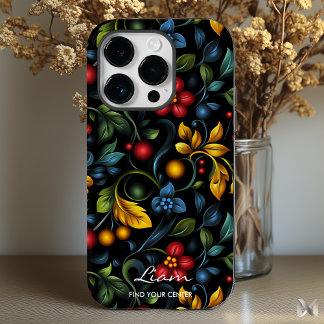 Coque Case-Mate iPhone Moderne Floraison Khokhloma Torsadée aux Couleurs