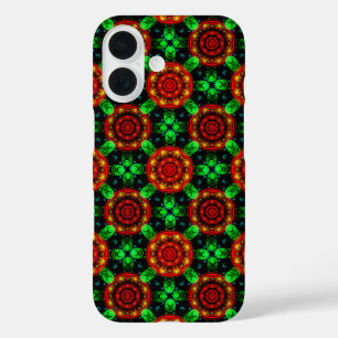 Coque Pour iPhone 16 Moderne Florale Bohème Élégant Motif Abstrait #504
