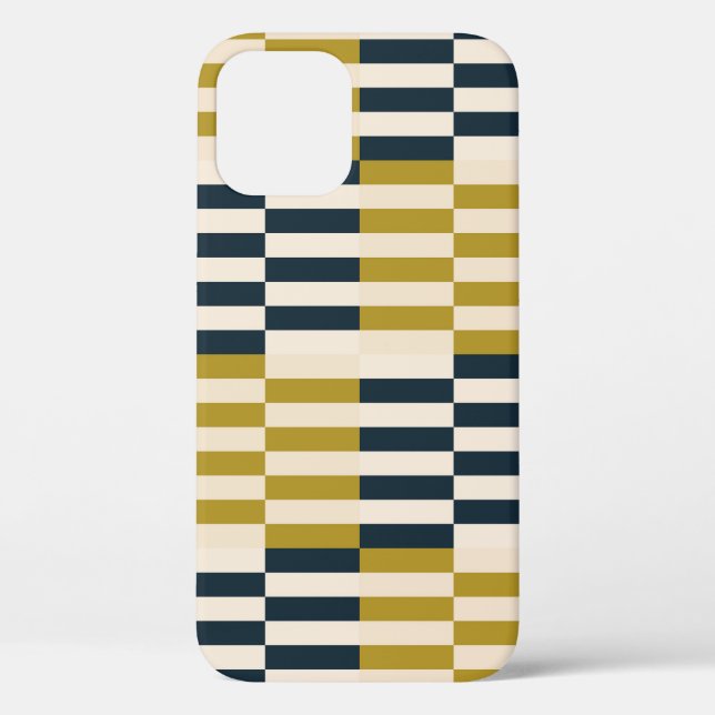 Coques Case-Mate iPhone Moderne géométrique, rétro motif scandinave (Verso)