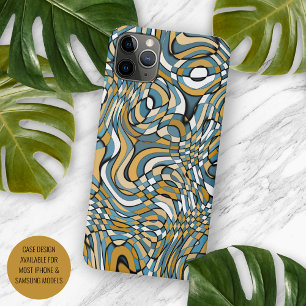 Case-Mate iPhone Case Moderne gris bleu Taupe Brown Black Art Motif