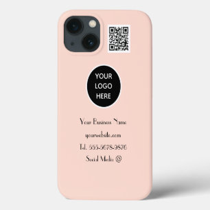 Case-Mate iPhone Case Moderne minimaliste rose blanc logo personnalisé Q