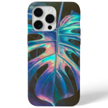 Moderne Monstera Feuille Iridescente