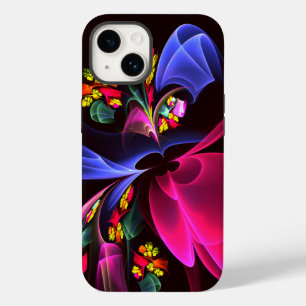 Coque Case-Mate iPhone Moderne motif abstrait floral coloré d'art #06