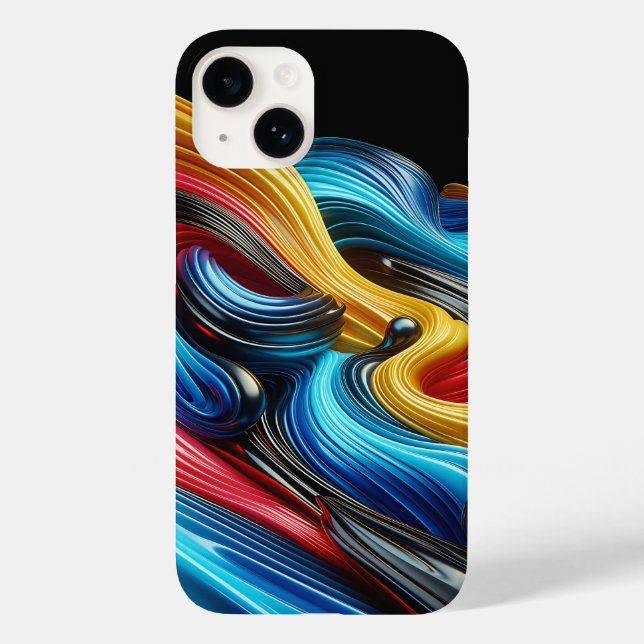 Coques Case-Mate iPhone Moderne motif de bloc métallique industriel en cui (Verso)