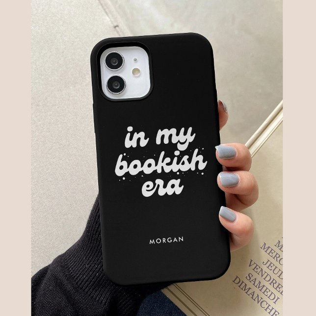Coques Case-Mate iPhone Moderne Noir Personnalisé À Mon Ère Livresque  (Créateur téléchargé)