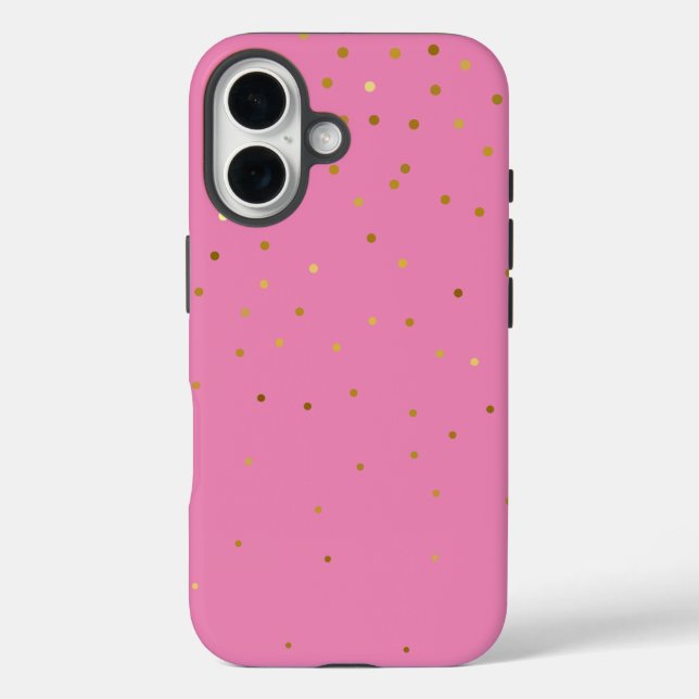 Coques Case-Mate iPhone Moderne Pailleté  Or  Rose   (Verso)