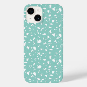 Coque Case-Mate iPhone Moderne Pastel Bleu géométrique Terrazzo Motif