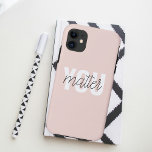 Case-Mate iPhone Case Moderne Pastel Rose Vous Comptez Inspiration Citat<br><div class="desc">Moderne Pastel Rose Vous Comptez Inspiration Citation</div>