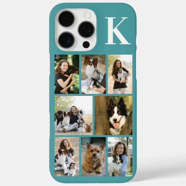 Coques Case-Mate iPhone Moderne Photo Teal 8 Animaux de Compagnie (Verso)